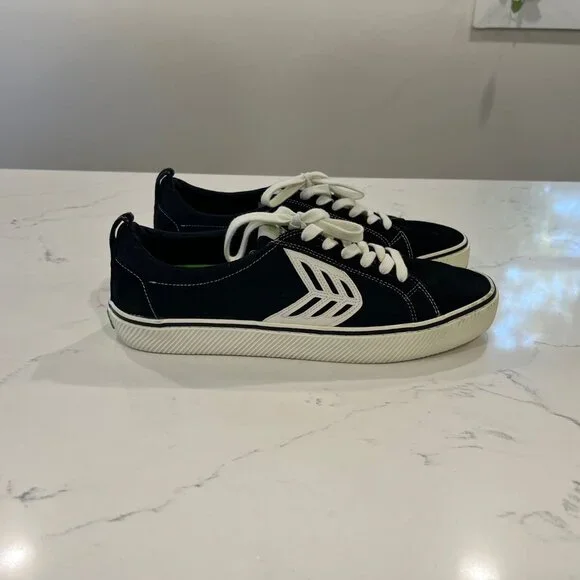 Cariuma  Catiba Men's Pro Skate Shoe Black Canvas and Suede Size  10.5 Low Top - Picture 6 of 10